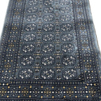 800 x 80cm Afghan Bokhara, Grey Runner Rug