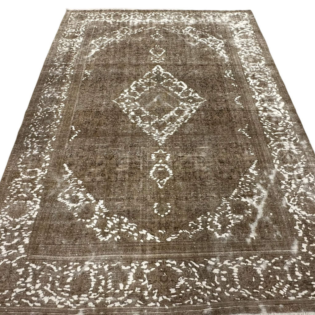 344 x 232 cm Hand-Knotted Ultra Vintage Persian Wool Rug