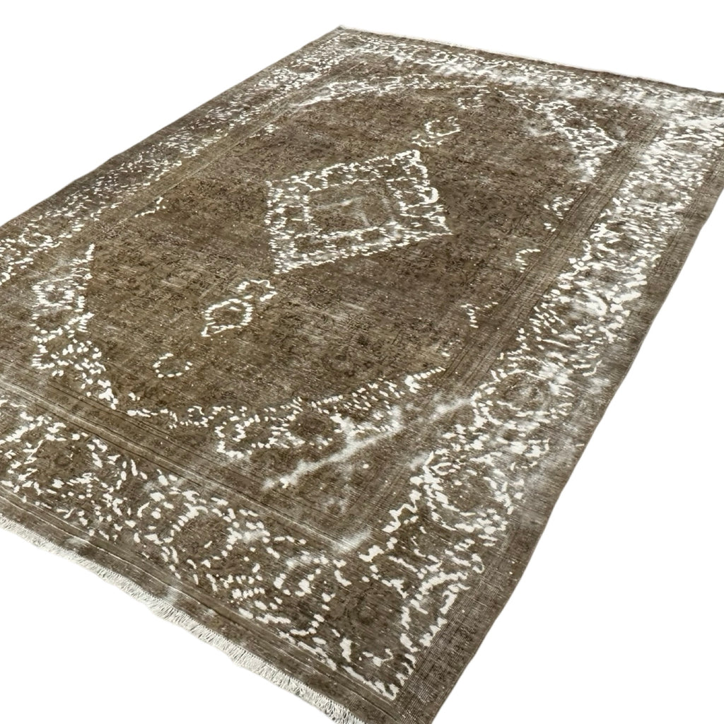 344 x 232 cm Hand-Knotted Ultra Vintage Persian Wool Rug