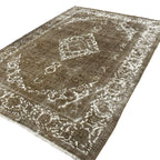 344 x 232 cm Hand-Knotted Ultra Vintage Persian Wool Rug