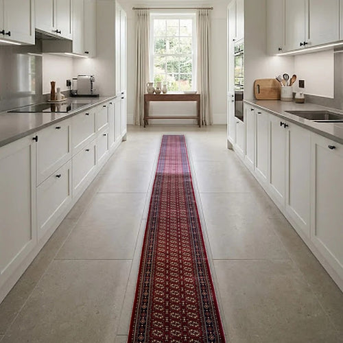Room view: the rug on the floor of a furnished room