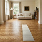 Room view: the rug on the floor of a furnished room