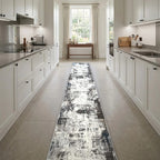 Room view: the rug on the floor of a furnished room