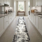 Room view: the rug on the floor of a furnished room