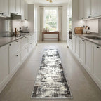 Room view: the rug on the floor of a furnished room