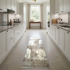 Room view: the rug on the floor of a furnished room