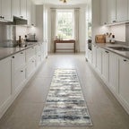 Room view: the rug on the floor of a furnished room