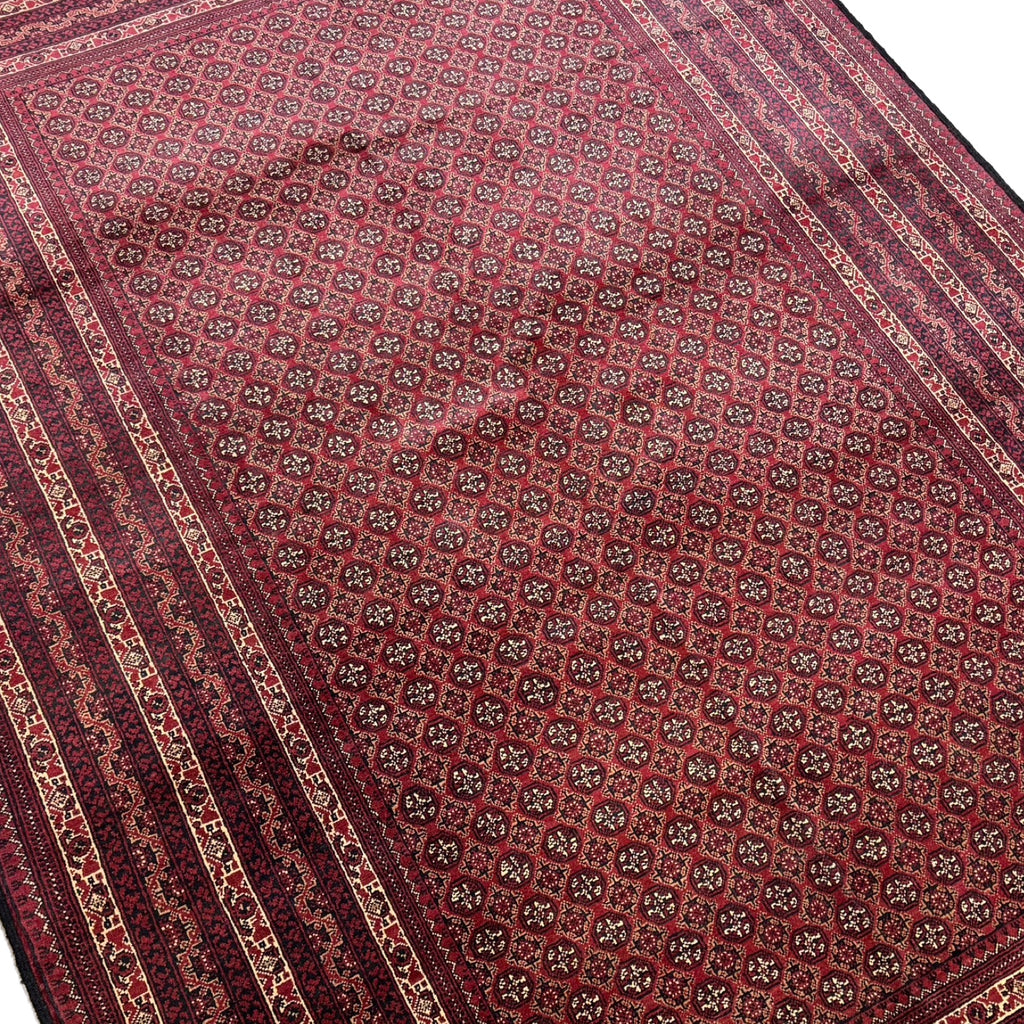 300 x 200 cm Hand-Knotted Afghan Khoja Roshnai Geometric Rug