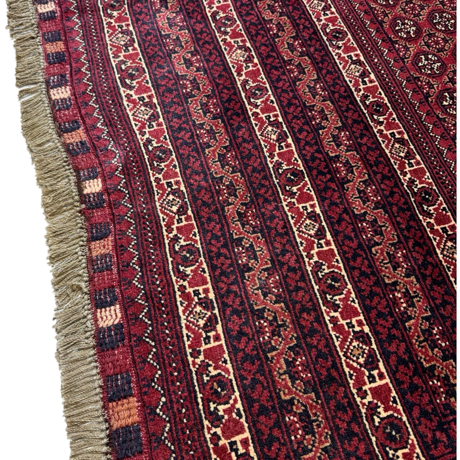 300 x 200 cm Hand-Knotted Afghan Khoja Roshnai Geometric Rug