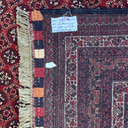 300 x 200 cm Hand-Knotted Afghan Khoja Roshnai Geometric Rug