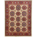 197 x 146 cm Hand Knotted Afghan Kazak – Wool Rug