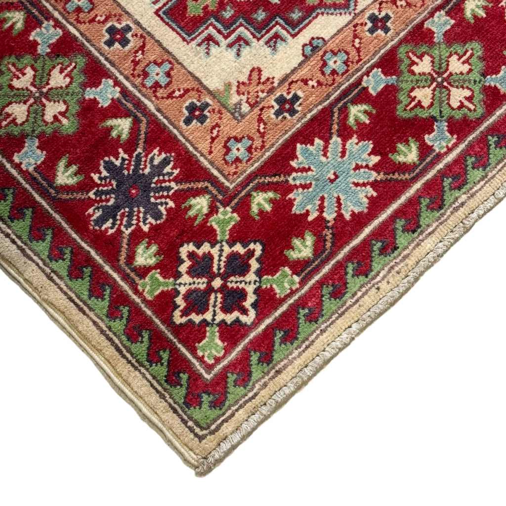 197 x 146 cm Hand Knotted Afghan Kazak – Wool Rug