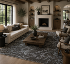 280 x 290 cm Hand-Knotted Ultra Vintage Grey Wool Rug