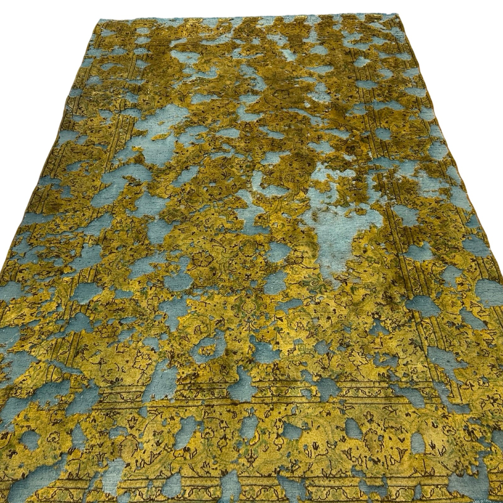 290 x 186 cm Hand-Knotted Ultra Vintage Persian Wool Rug