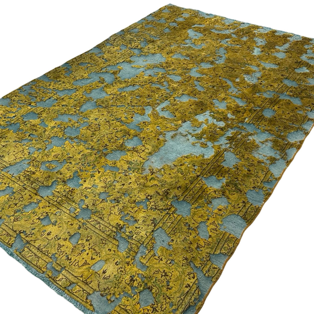 290 x 186 cm Hand-Knotted Ultra Vintage Persian Wool Rug