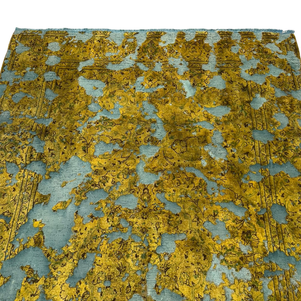 290 x 186 cm Hand-Knotted Ultra Vintage Persian Wool Rug