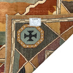 292 x 188 cm Afghan Chobi Veg-Dye Hand-Knotted Wool Rug
