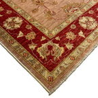 241 x 188 cm Afghan Chobi Ziegler Hand-Knotted Wool Rug