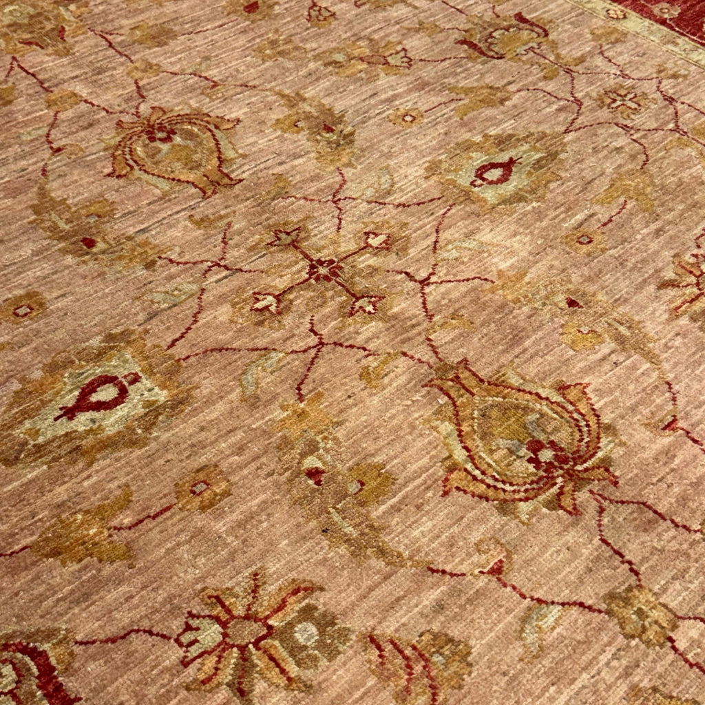 241 x 188 cm Afghan Chobi Ziegler Hand-Knotted Wool Rug
