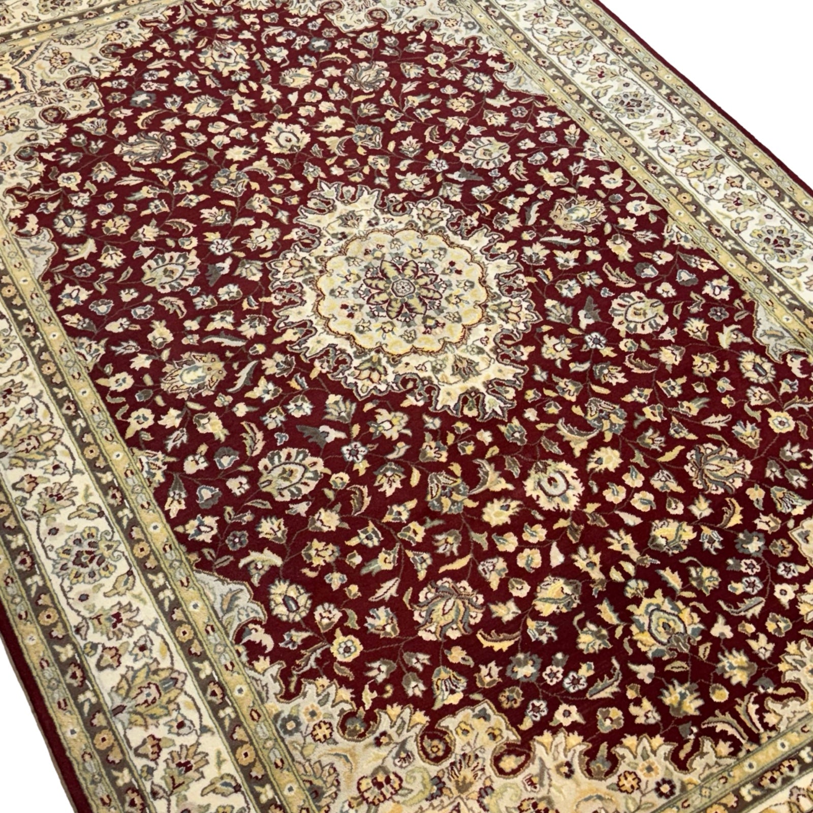 274 x 187 cm Afghan Chobi Sutri Hand-Knotted Wool Rug