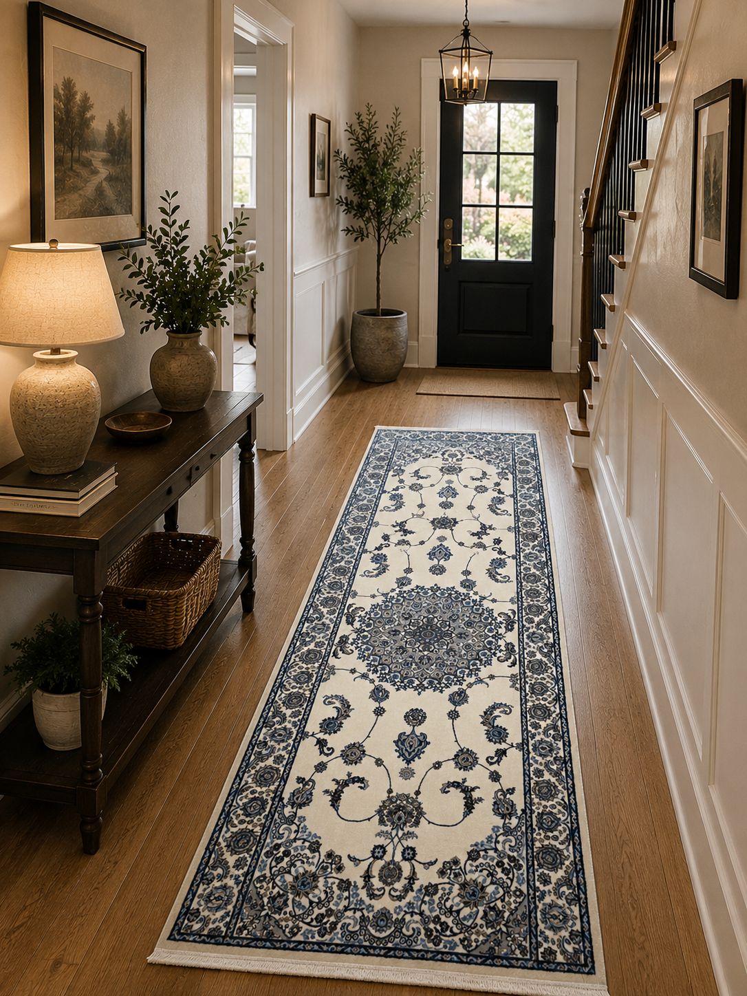 200 x 80 cm Persian Design Machine-Made Runner Rug