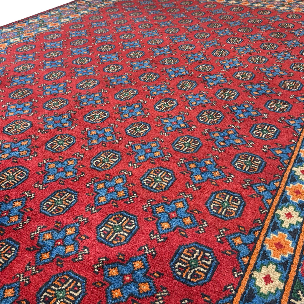 290 x 198 cm Hand-Knotted Afghan Akche Bokhara, Rug