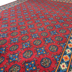 290 x 198 cm Hand-Knotted Afghan Akche Bokhara, Rug