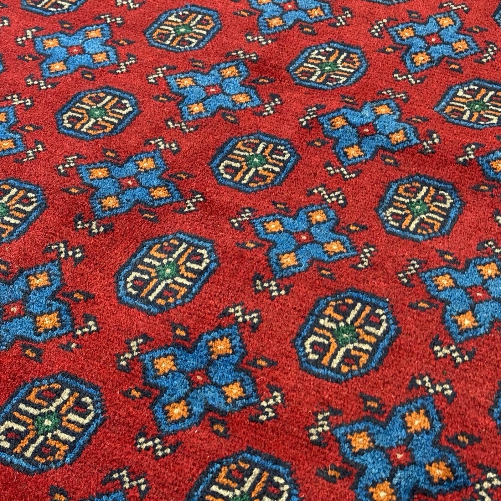 290 x 198 cm Hand-Knotted Afghan Akche Bokhara, Rug