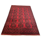 280 x 190 cm Hand Knotted Afghan Akche – Wool Rug