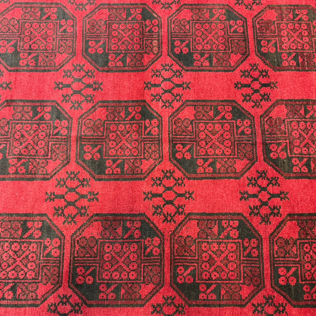 280 x 190 cm Hand Knotted Afghan Akche – Wool Rug