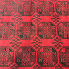 280 x 190 cm Hand Knotted Afghan Akche – Wool Rug