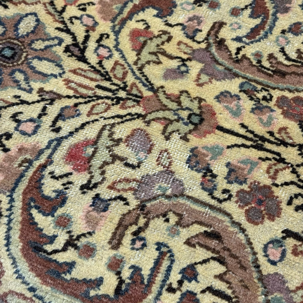289 x 198 cm Hand-Knotted Turkish Vintage Oushak Wool Rug