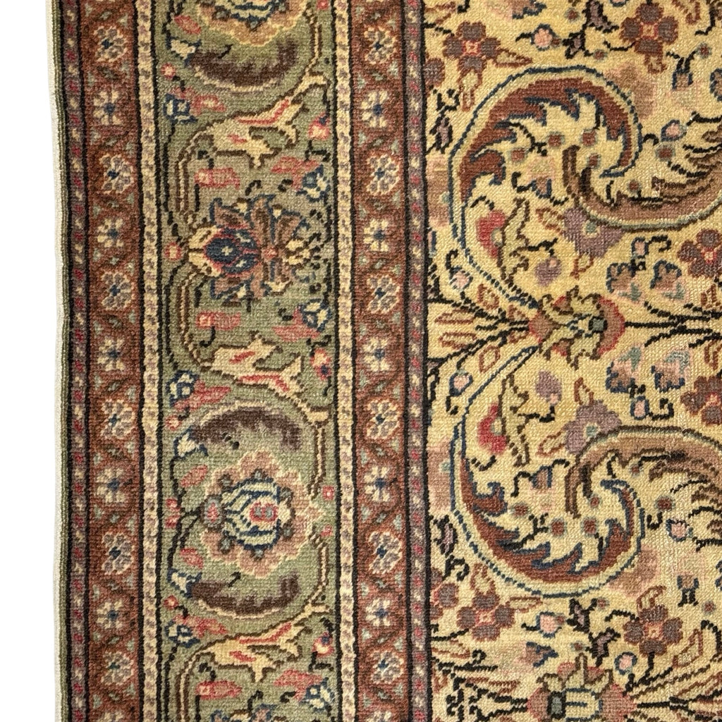 289 x 198 cm Hand-Knotted Turkish Vintage Oushak Wool Rug