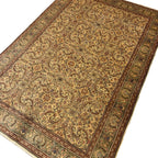 289 x 198 cm Hand-Knotted Turkish Vintage Oushak Wool Rug