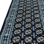 800 x 80cm Afghan Bokhara, Navy Runner Rug