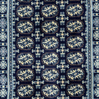 800 x 80cm Afghan Bokhara, Navy Runner Rug