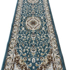 800 x 80cm Classic Persian, Blue Runner Rug