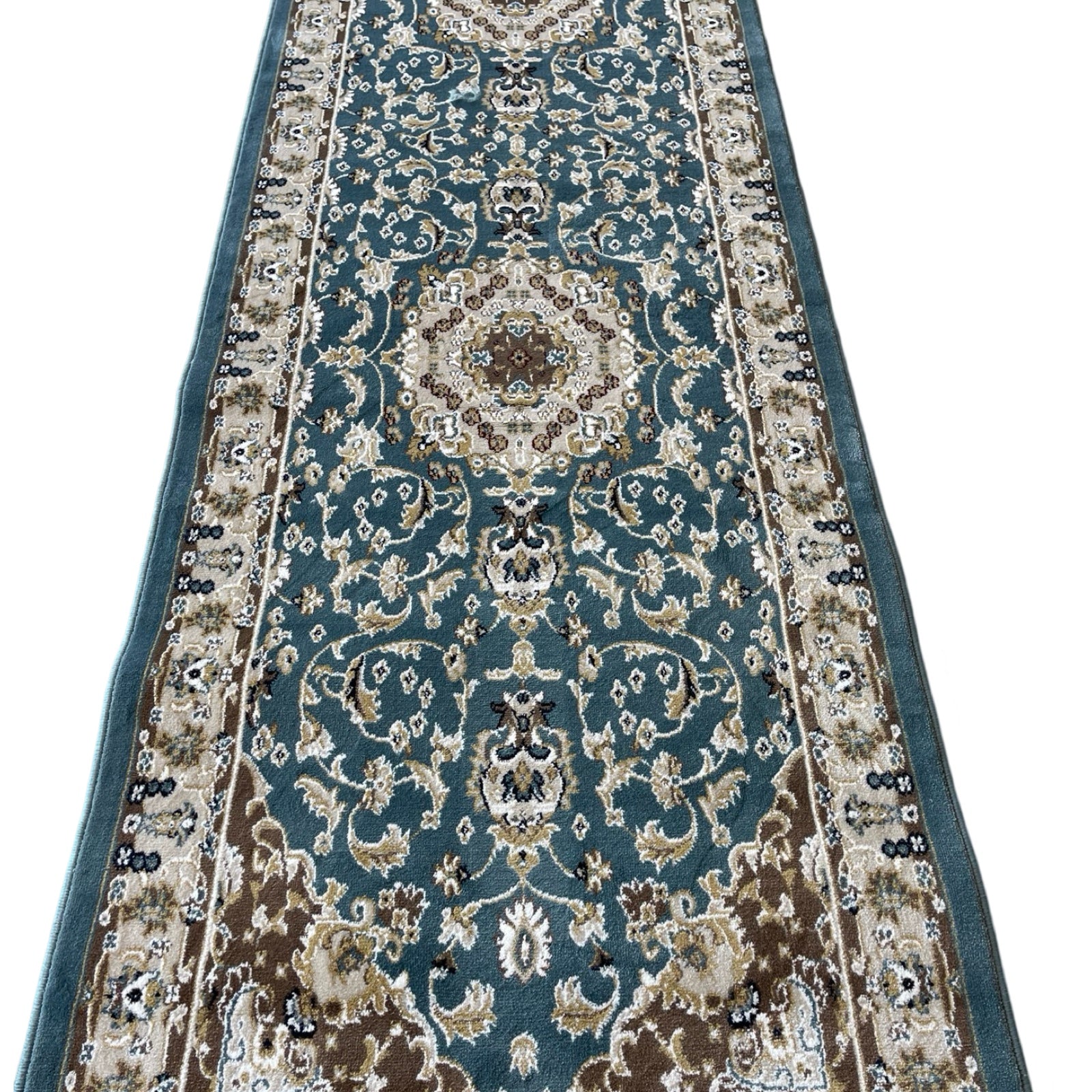 800 x 80cm Classic Persian, Blue Runner Rug
