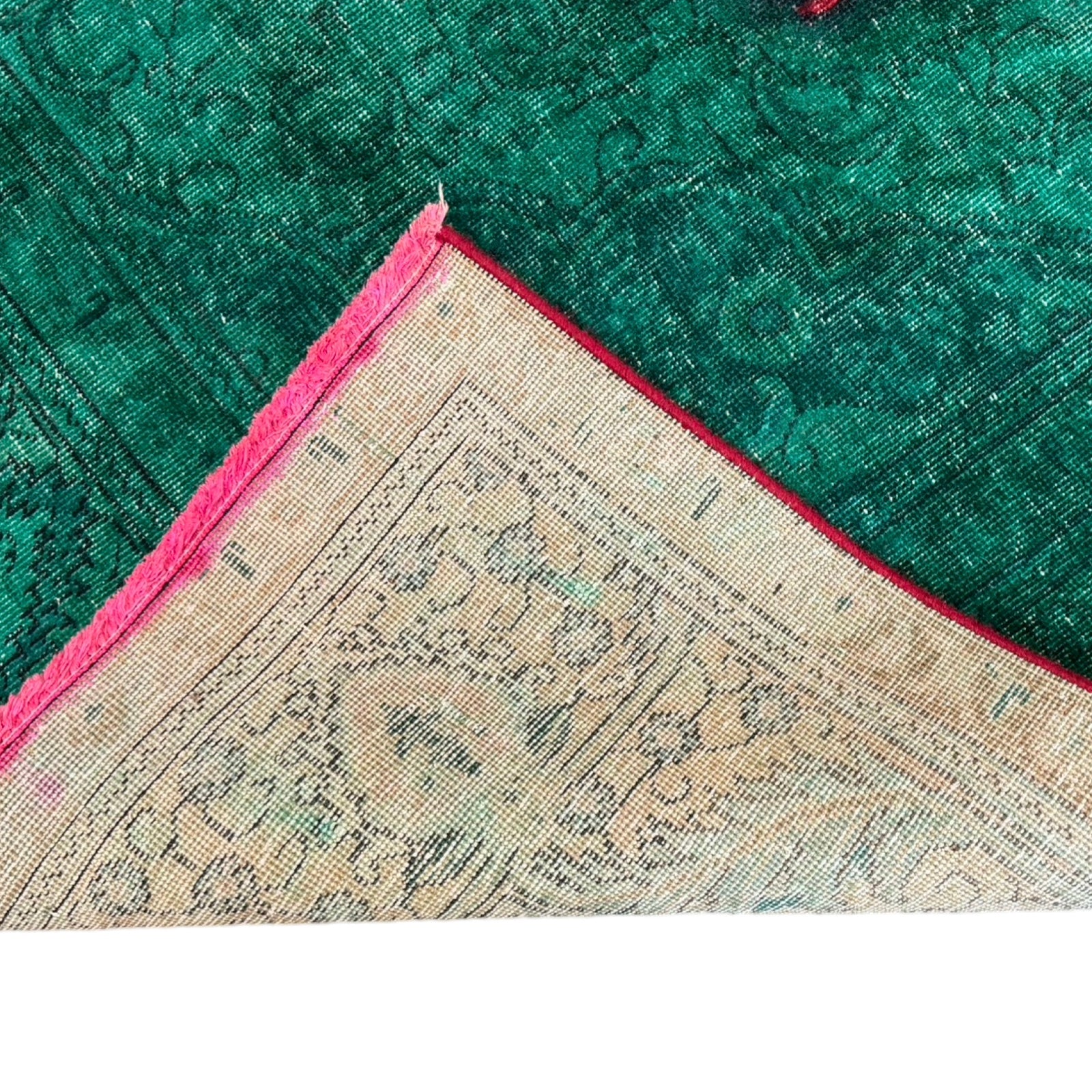 337 x 244 cm Hand-Knotted Tabriz Green Vintage Persian Rug