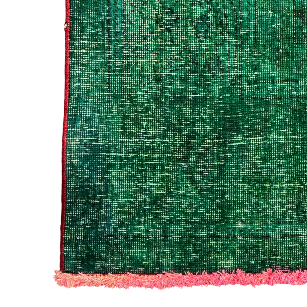 337 x 244 cm Hand-Knotted Tabriz Green Vintage Persian Rug