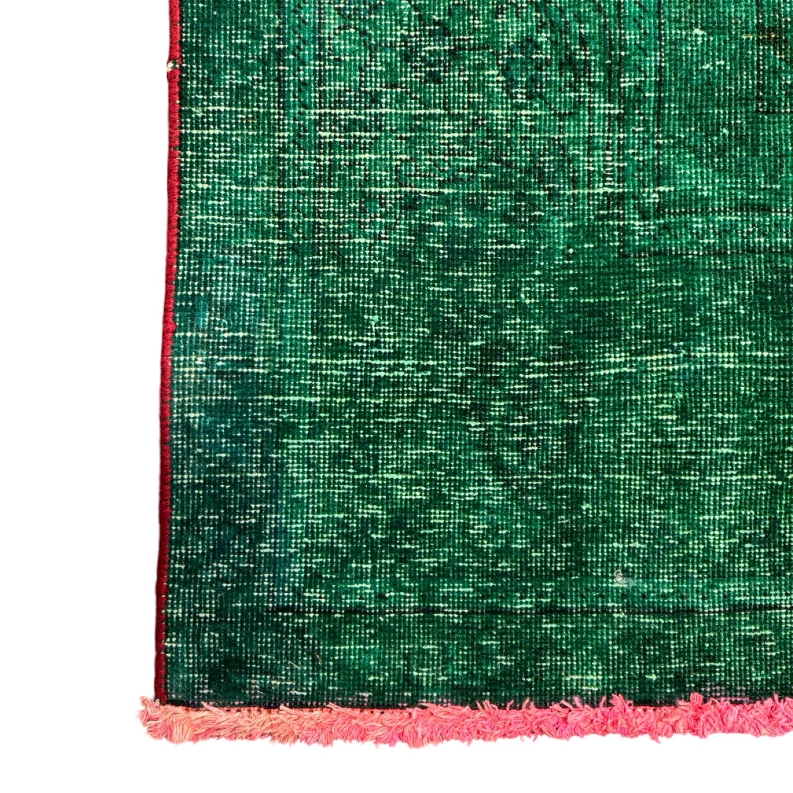 337 x 244 cm Hand-Knotted Tabriz Green Vintage Persian Rug