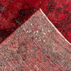337 x 240 cm Hand-Knotted Red Vintage Persian Wool Rug