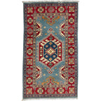 156 x 90 cm Hand Knotted Afghan Kazak – Wool Rug