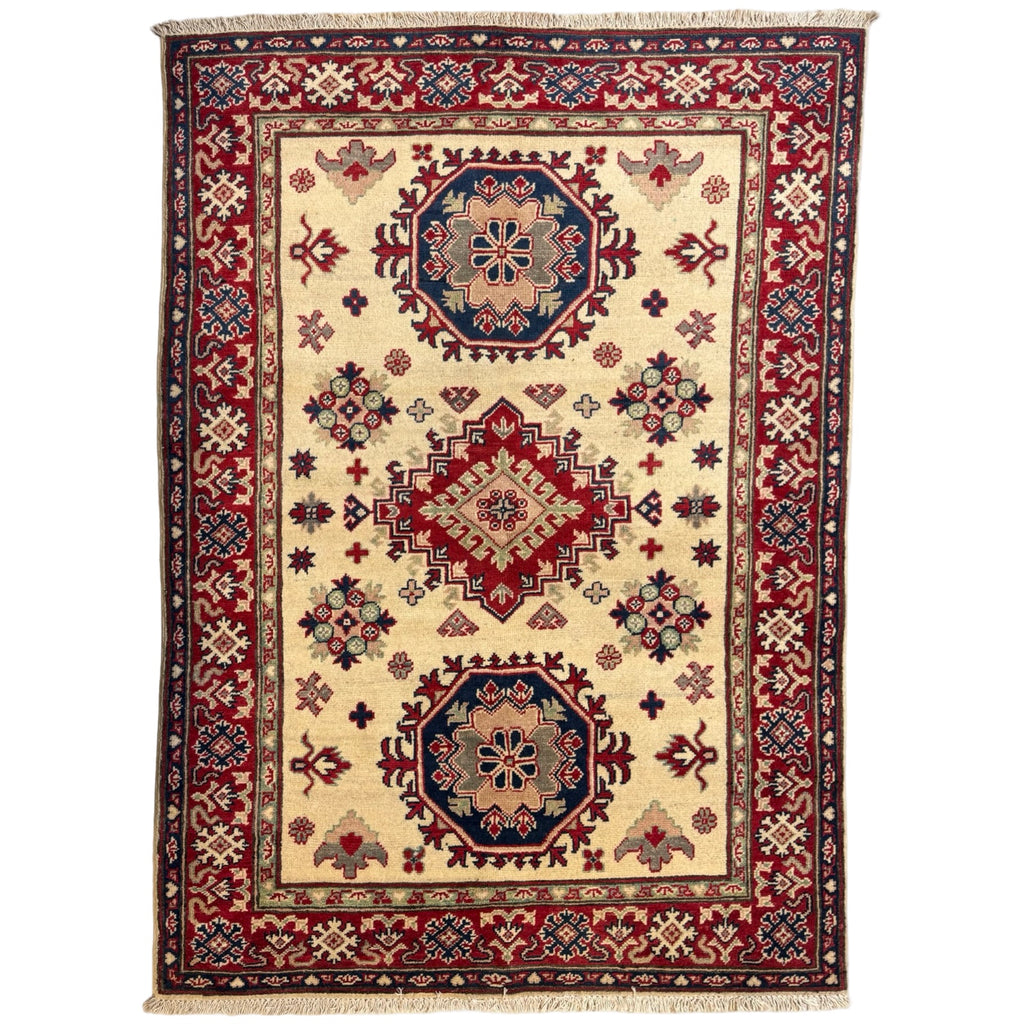 176 x 123 cm Hand Knotted Afghan Kazak – Wool Rug
