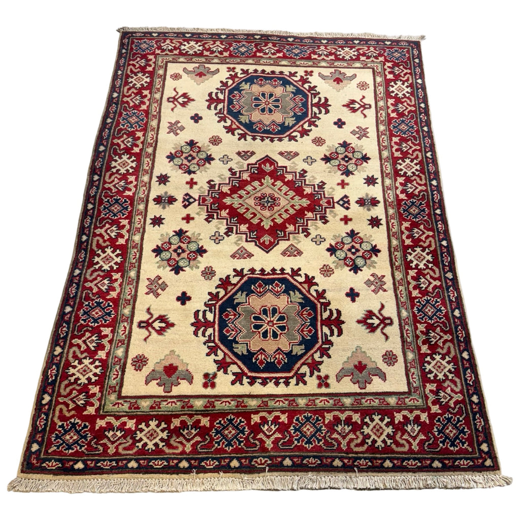 176 x 123 cm Hand Knotted Afghan Kazak – Wool Rug