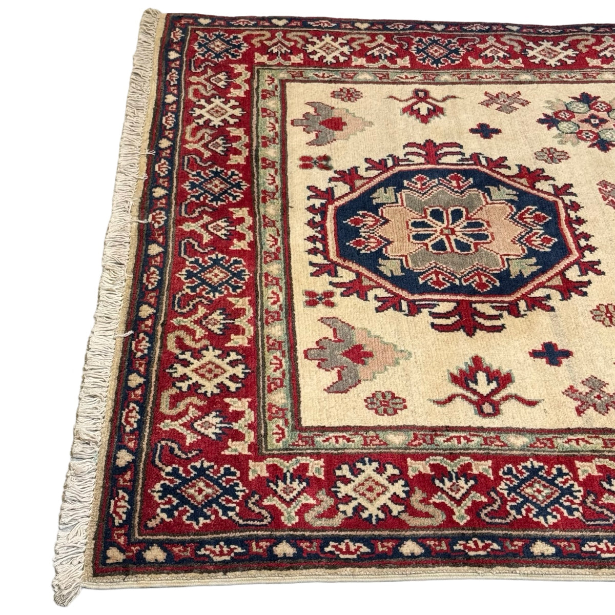 176 x 123 cm Hand Knotted Afghan Kazak – Wool Rug