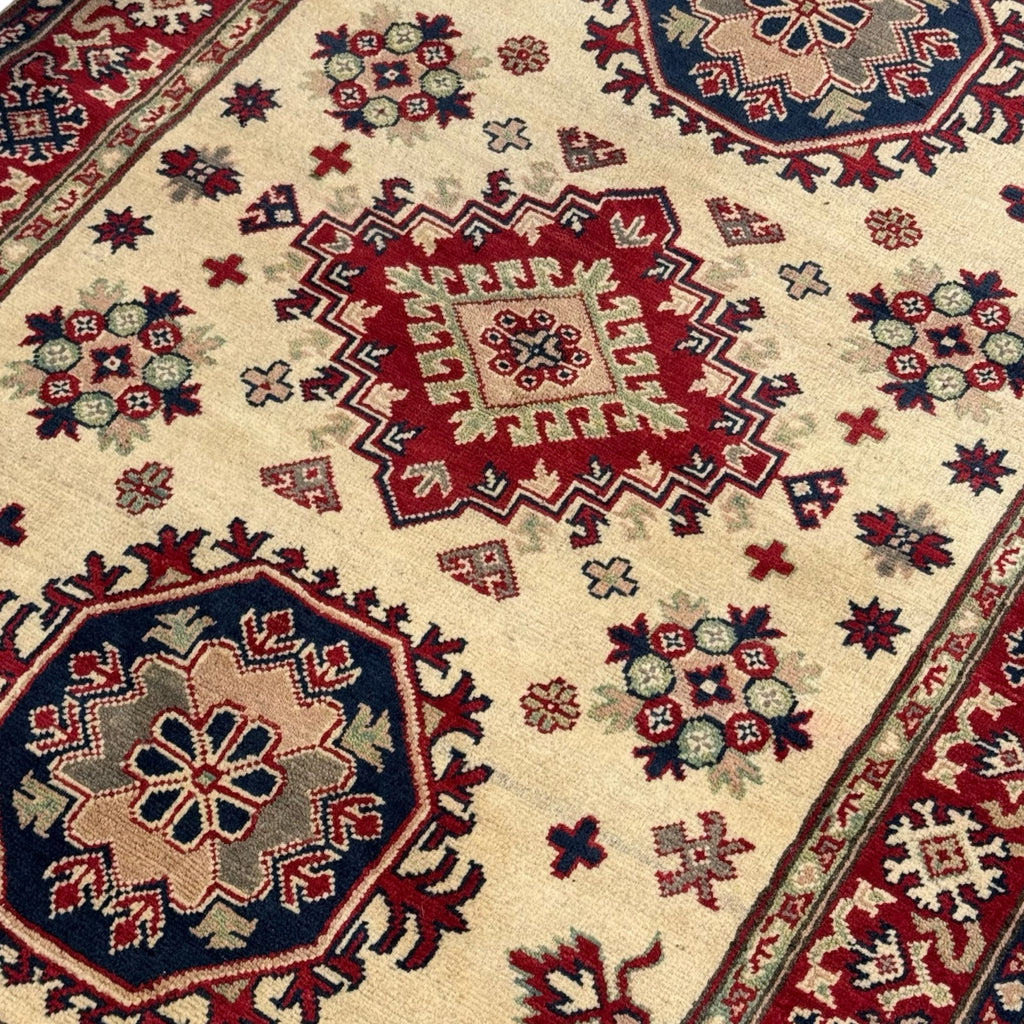 176 x 123 cm Hand Knotted Afghan Kazak – Wool Rug