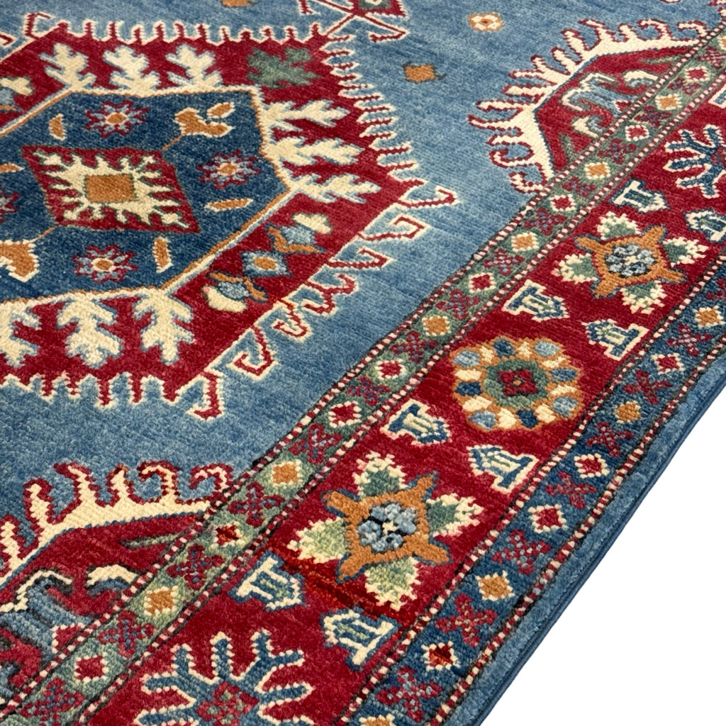 154 x 97 cm Hand Knotted Afghan Kazak – Wool Rug
