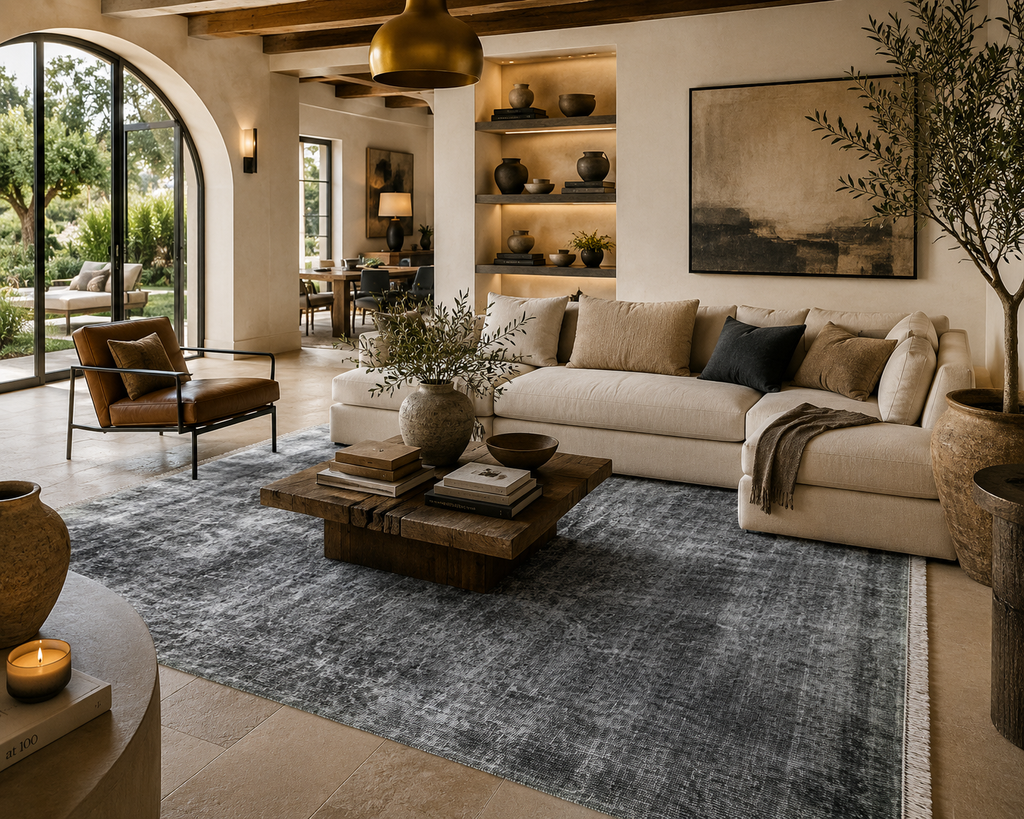 275 x 181 cm Hand-Knotted Ultra Vintage Wool Rug