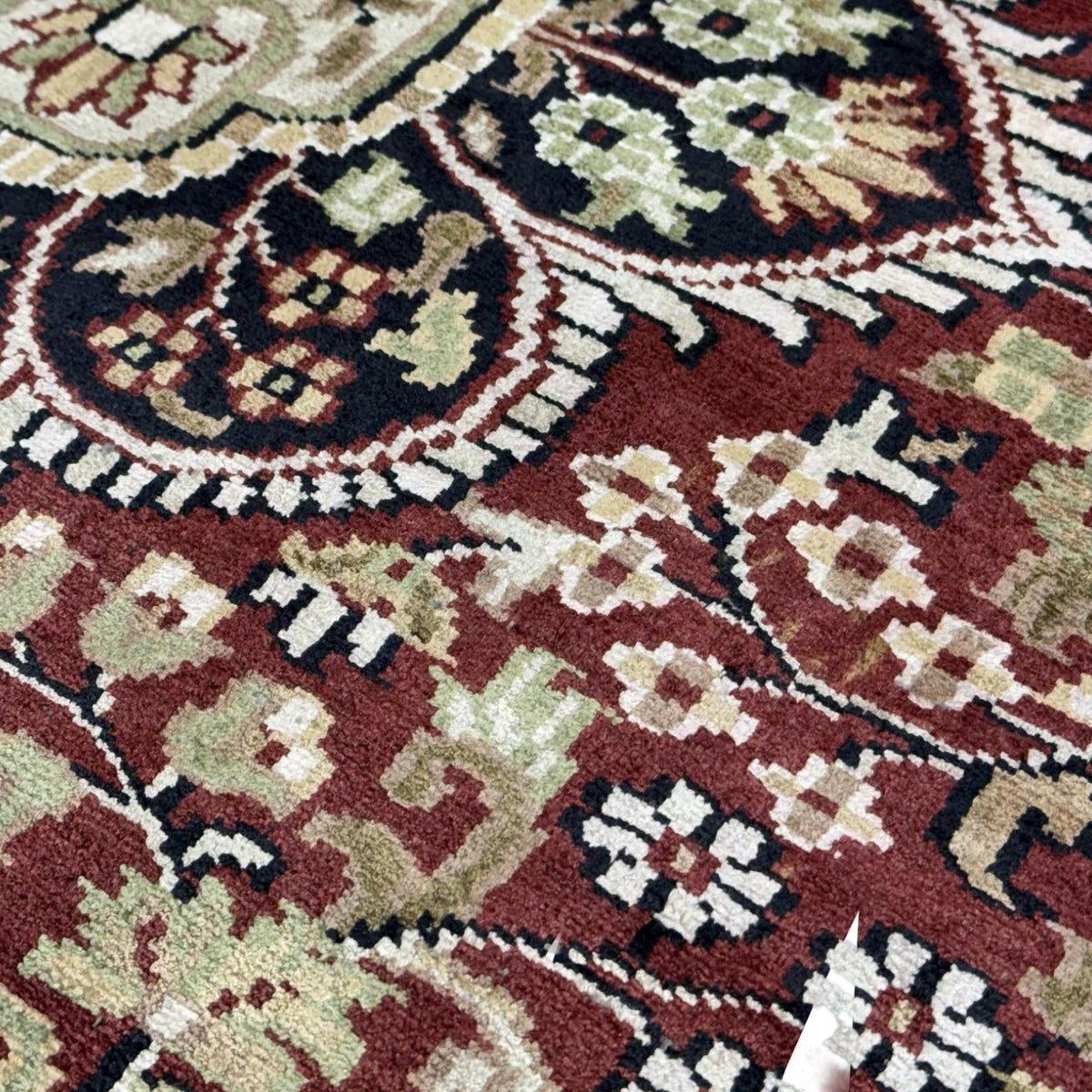 213 x 152 cm Hand Knotted Indian Silk Jaipur Oriental Rug